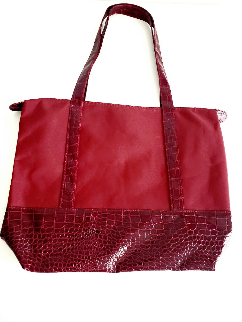 Burgundy Tote Bag